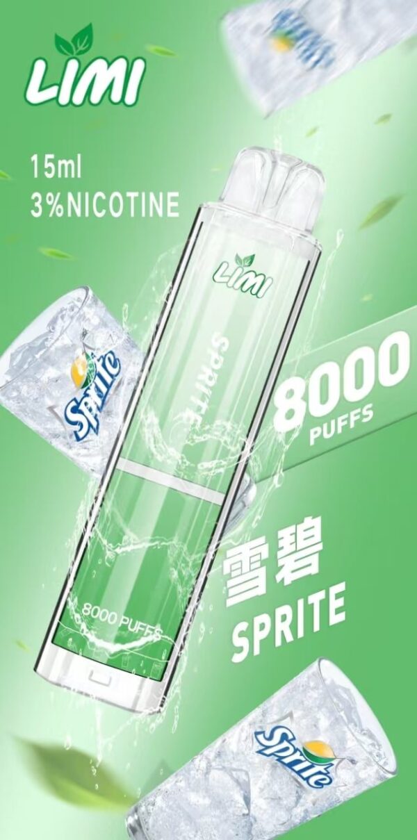 買10送1 LIMI 8000 PUFFS 發光跑馬燈拋棄式電子煙 台灣電子煙批發 現貨