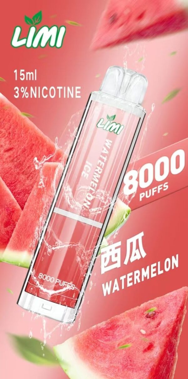 買10送1 LIMI 8000 PUFFS 發光跑馬燈拋棄式電子煙 台灣電子煙批發 現貨