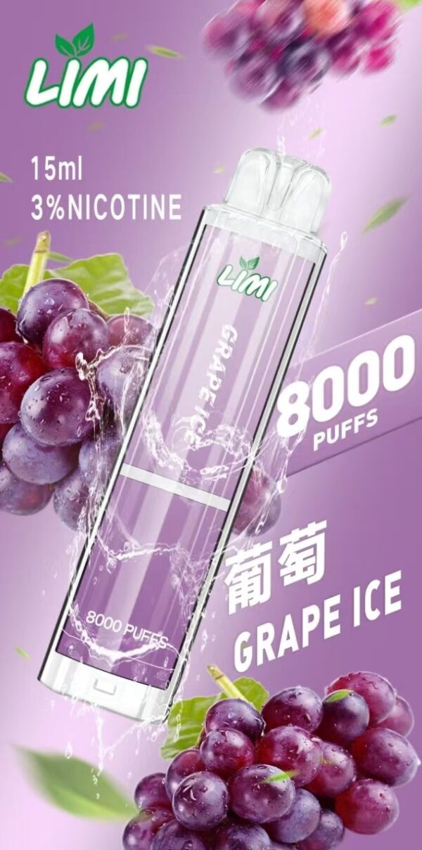 買10送1 LIMI 8000 PUFFS 發光跑馬燈拋棄式電子煙 台灣電子煙批發 現貨