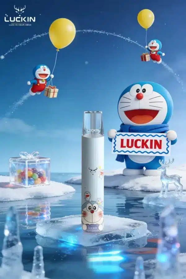 幸運主機 LUCKIN卡通系列小叮噹 幸運主機 Luckin特別款煙桿 蠟筆小新 哪吒 史迪仔 Kitt貓 叮噹貓 台灣現貨