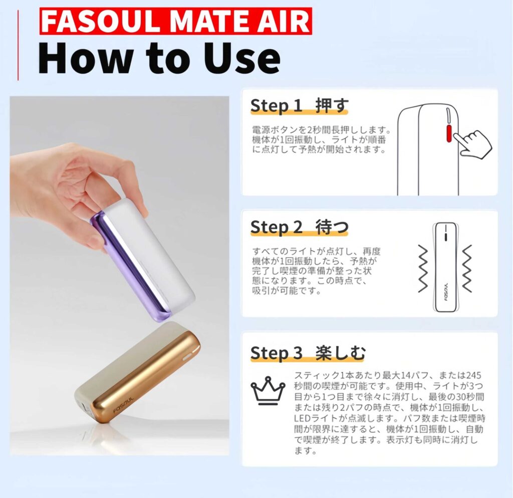 Fasoul-Mate-Air使用說明